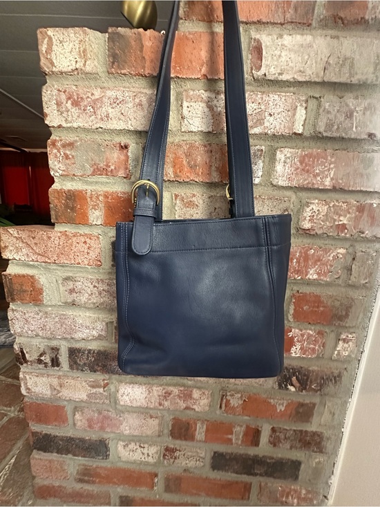 Coach Handbags - Vintage Navy coach waverly soho buckle bag